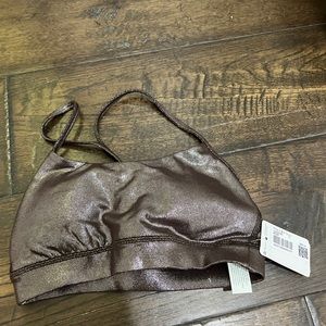 Lululemon flow Y bra brown shimmer size 2 Nulu
